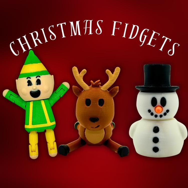 Christmas Fidget Keychain