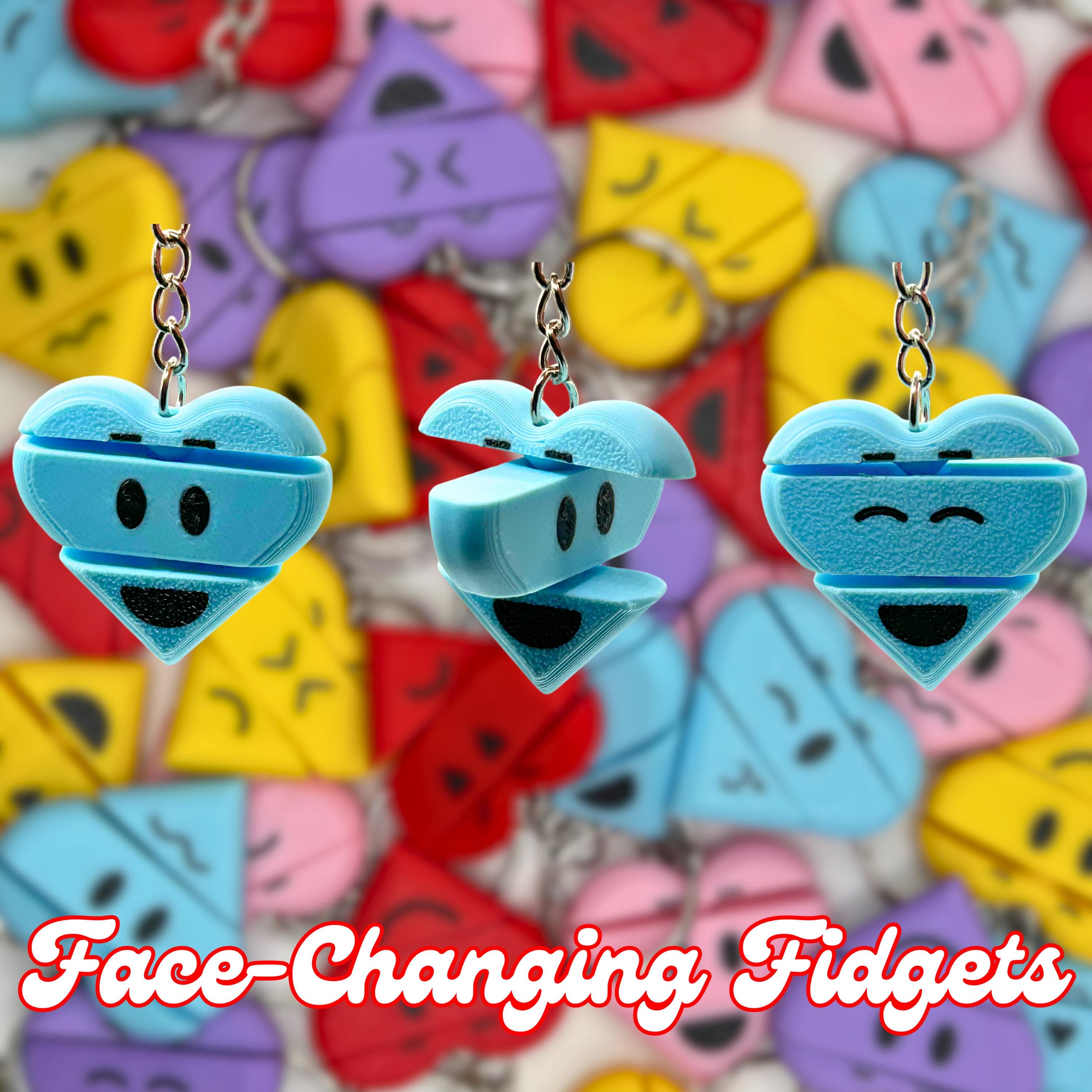 Heart Keychain Valentine's Fidget